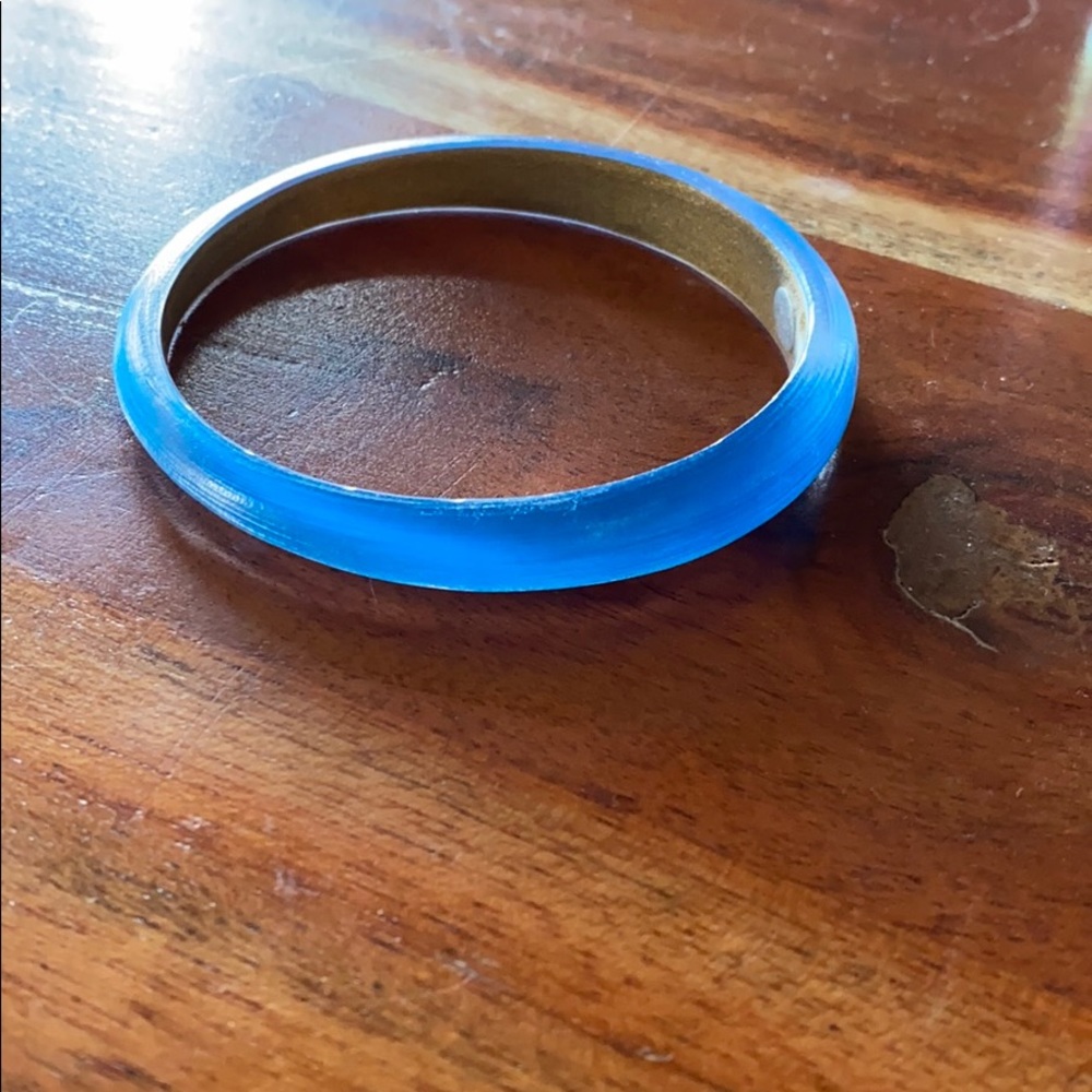 Alexis Bittar Tapered Electric Blue Lucite Bangle